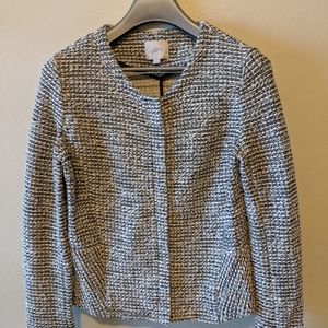 black and white cotton jacket